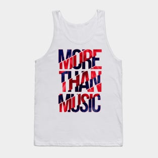 more than music text Tank Top